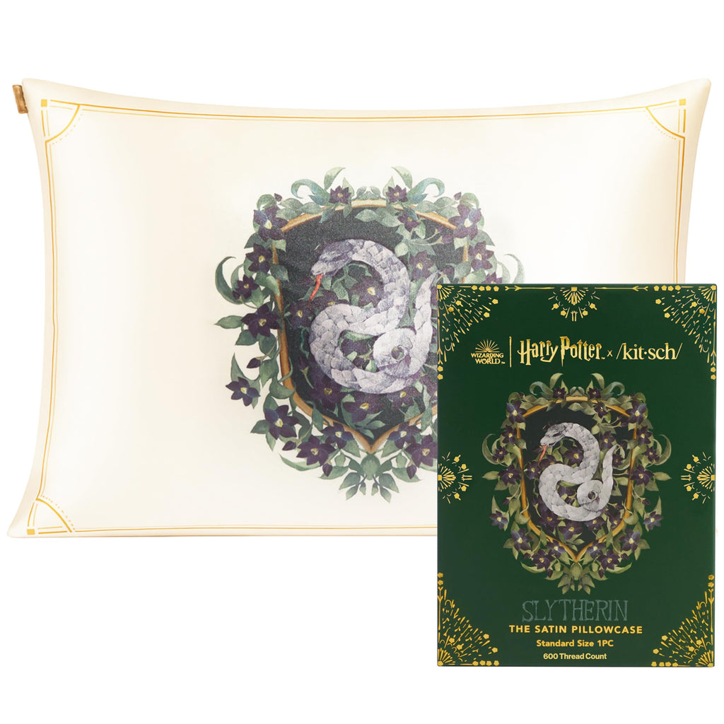 19x36 Garden Toile Zippered Cooling Satin Pillowcase Wrinkle-Soft for Hair & Skin, Softer Than Silk