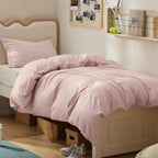 Bedsure White Duvet Cover Queen Size - Soft Double Brushed Bedding Set for Kids & Adults, Zipper Closure, 3 Pieces, Includes 1 Duvet Cover (90"x90") & 2 Pillow Shams, NO Comforter