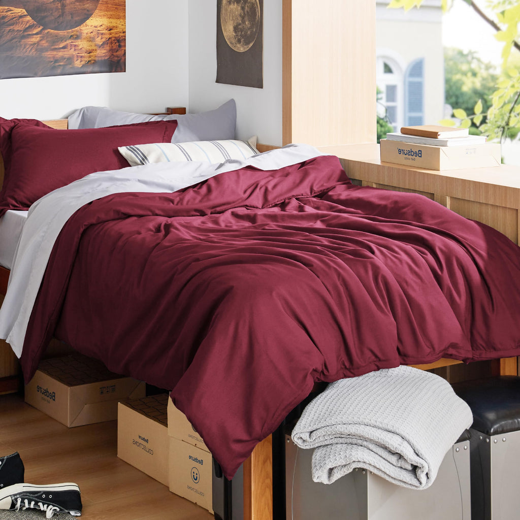 Bedsure White Duvet Cover Queen Size - Soft Double Brushed Bedding Set for Kids & Adults, Zipper Closure, 3 Pieces, Includes 1 Duvet Cover (90"x90") & 2 Pillow Shams, NO Comforter