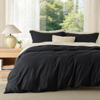 Bedsure White Duvet Cover Queen Size - Soft Double Brushed Bedding Set for Kids & Adults, Zipper Closure, 3 Pieces, Includes 1 Duvet Cover (90"x90") & 2 Pillow Shams, NO Comforter