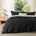 Bedsure White Duvet Cover Queen Size - Soft Double Brushed Bedding Set for Kids & Adults, Zipper Closure, 3 Pieces, Includes 1 Duvet Cover (90"x90") & 2 Pillow Shams, NO Comforter