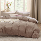 Bedsure White Duvet Cover Queen Size - 3 Pieces Prewashed Cotton-Like Polyester Extra Soft Bedding Set, Includes 1 Duvet Cover 90x90 Inches with Zipper Closure & 2 Pillow Shams, Comforter Not Included