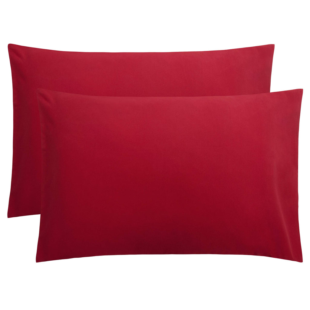 FLXXIE Pillow Cases Queen, Soft Microfiber Pillow Covers with Envelope Closure, Wrinkle Resistant Pillowcases, 2 Piece Set, 20x30, Black