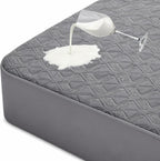 Waterproof Mattress Protector Queen Size, Soft Breathable Mattress Pad with Deep Pocket 8"-21", Noiseless 3D Air Fabric Cooling Mattress Cover for Bed, Machine Washable, Grey