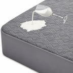 Waterproof Mattress Protector Queen Size, Soft Breathable Mattress Pad with Deep Pocket 8"-21", Noiseless 3D Air Fabric Cooling Mattress Cover for Bed, Machine Washable, Grey