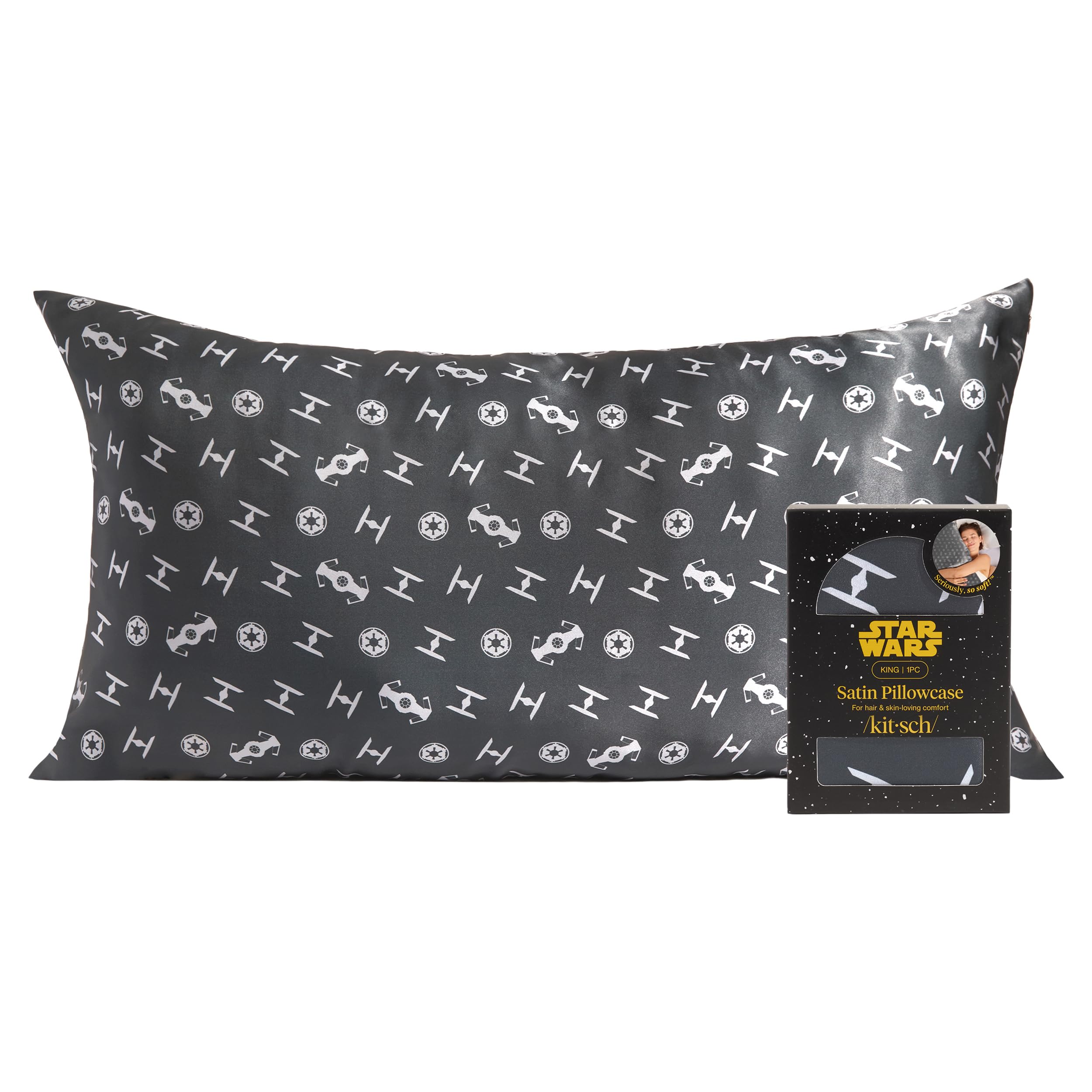 19x36 Garden Toile Zippered Cooling Satin Pillowcase Wrinkle-Soft for Hair & Skin, Softer Than Silk