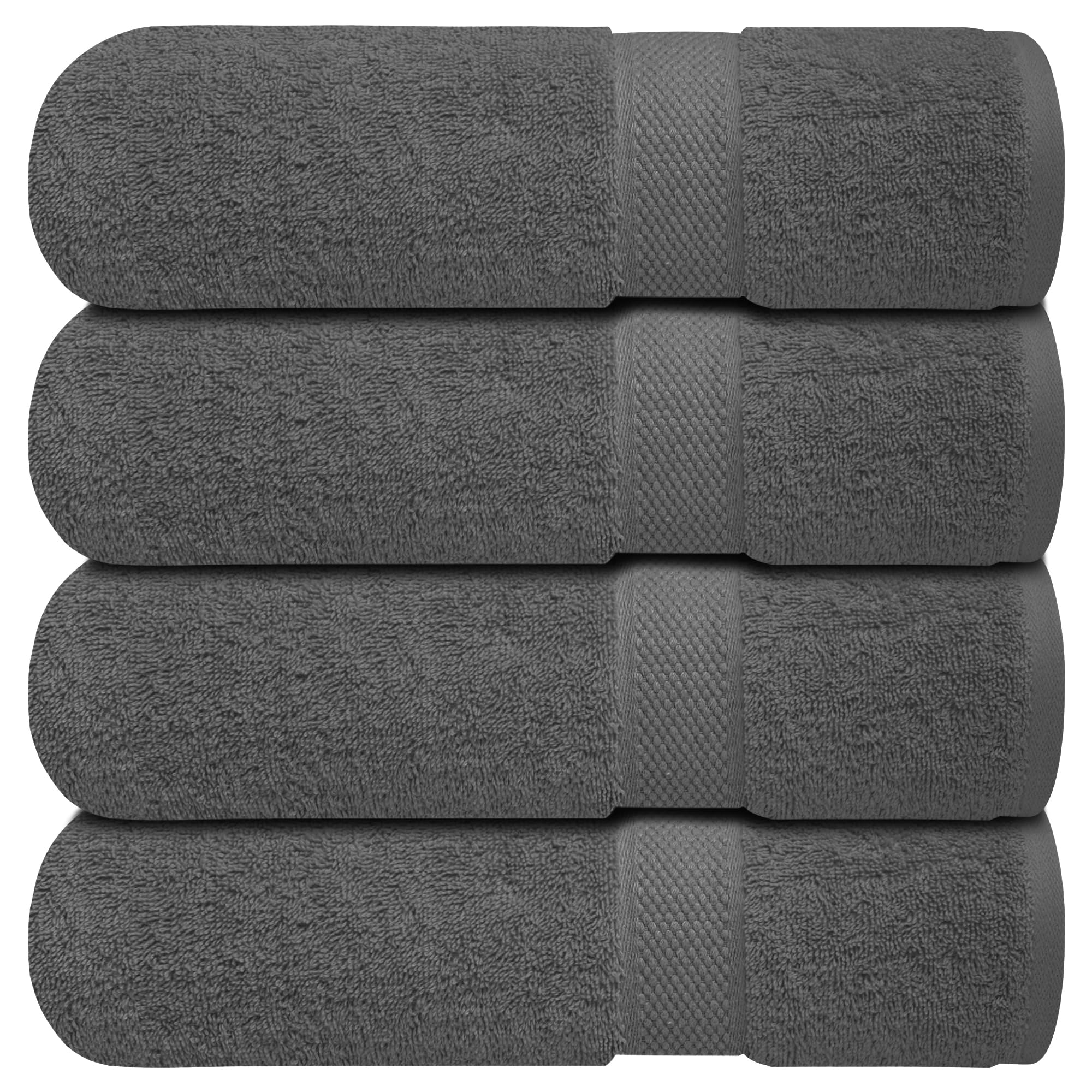 Infinitee Xclusives White Hand Towels for Bathroom - Set of 6 (16x28 inches) 600 GSM, 100% Cotton Ultra Soft, Quick Drying, Hotel Quality Hand Towel Set (Brilliant White, Hand Towels)
