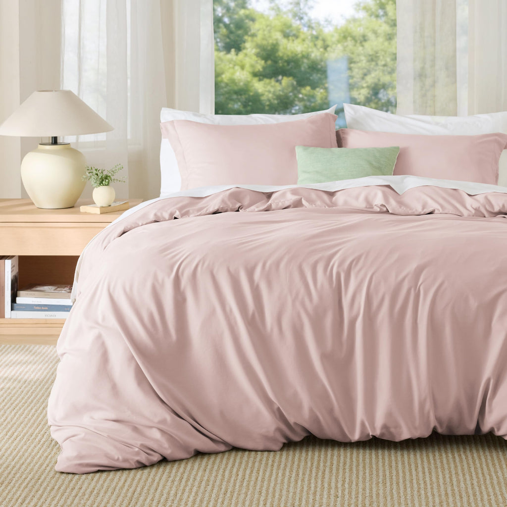 Bedsure White Duvet Cover Queen Size - Soft Double Brushed Bedding Set for Kids & Adults, Zipper Closure, 3 Pieces, Includes 1 Duvet Cover (90"x90") & 2 Pillow Shams, NO Comforter