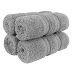 American Soft Linen Luxury Hand Towels for Bathroom, 100% Cotton Turkish 4 Piece Hand Towel Set, 600 GSM Hand Face Towels for Kitchen, White Hand Towels