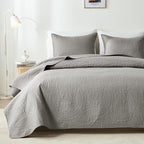 akkialla Queen Quilt Bedding Set,Olive Green Ultrasonic Full/Queen Quilt Set,Lightweight Soft Bedspread Coverlet,Modern Style Coin Pattern Bed Cover for All Seasons,3 Piece(1 Quilt,2 Pillow Shams)