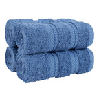 American Soft Linen Luxury Hand Towels for Bathroom, 100% Cotton Turkish 4 Piece Hand Towel Set, 600 GSM Hand Face Towels for Kitchen, White Hand Towels