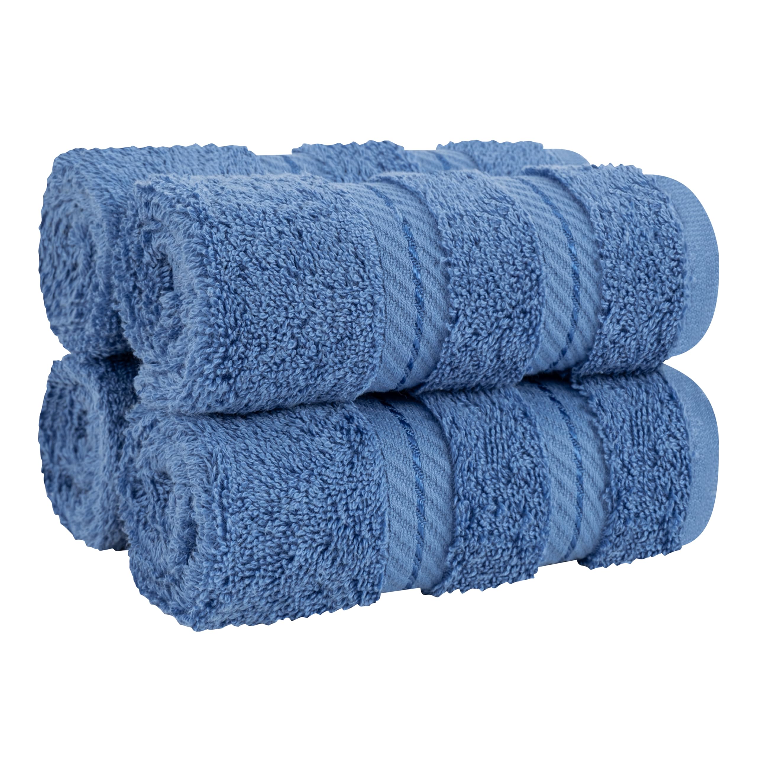 American Soft Linen Luxury Hand Towels for Bathroom, 100% Cotton Turkish 4 Piece Hand Towel Set, 600 GSM Hand Face Towels for Kitchen, White Hand Towels