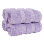 American Soft Linen Luxury Hand Towels for Bathroom, 100% Cotton Turkish 4 Piece Hand Towel Set, 600 GSM Hand Face Towels for Kitchen, White Hand Towels