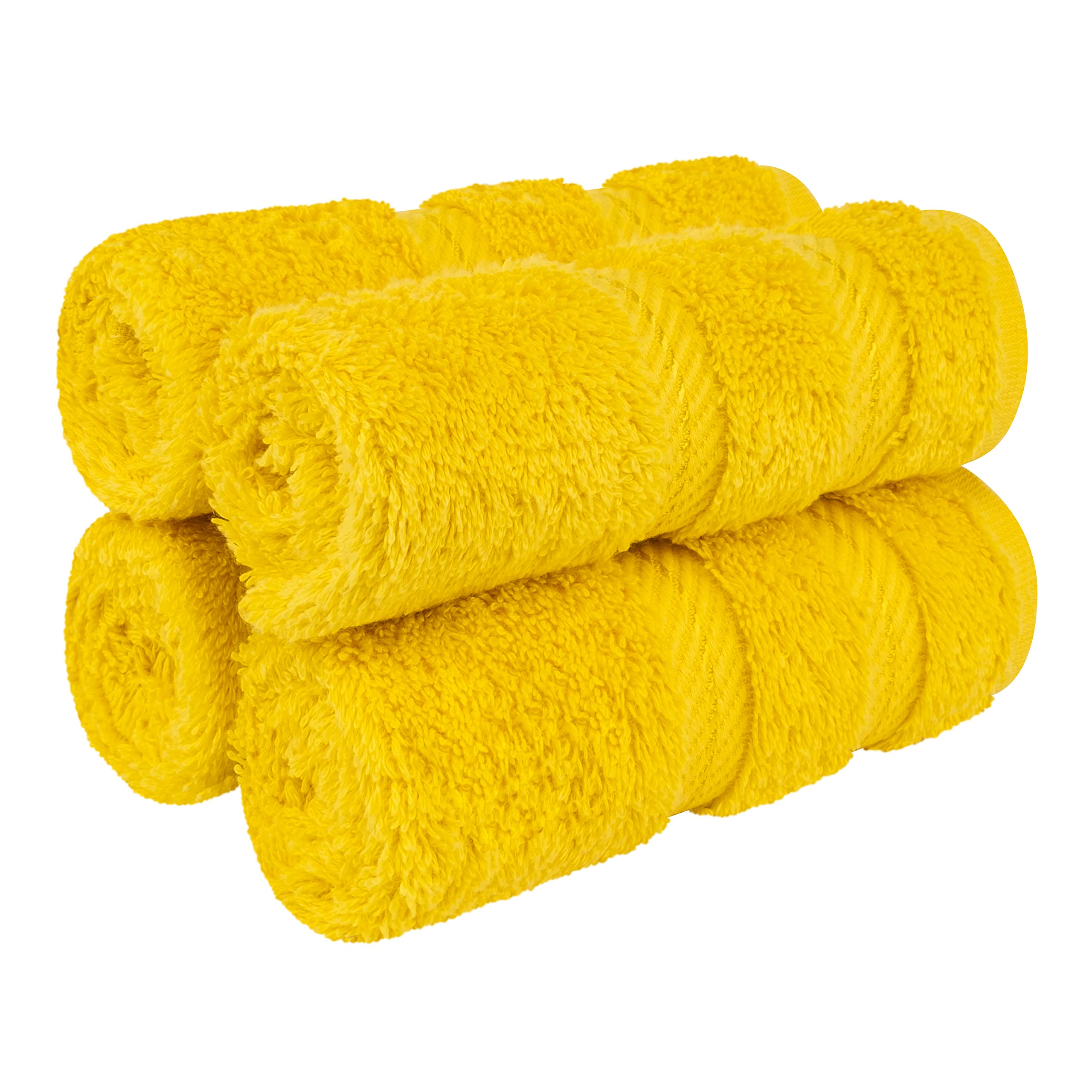 American Soft Linen Luxury Hand Towels for Bathroom, 100% Cotton Turkish 4 Piece Hand Towel Set, 600 GSM Hand Face Towels for Kitchen, White Hand Towels