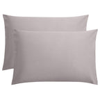 FLXXIE Pillow Cases Queen, Soft Microfiber Pillow Covers with Envelope Closure, Wrinkle Resistant Pillowcases, 2 Piece Set, 20x30, Black