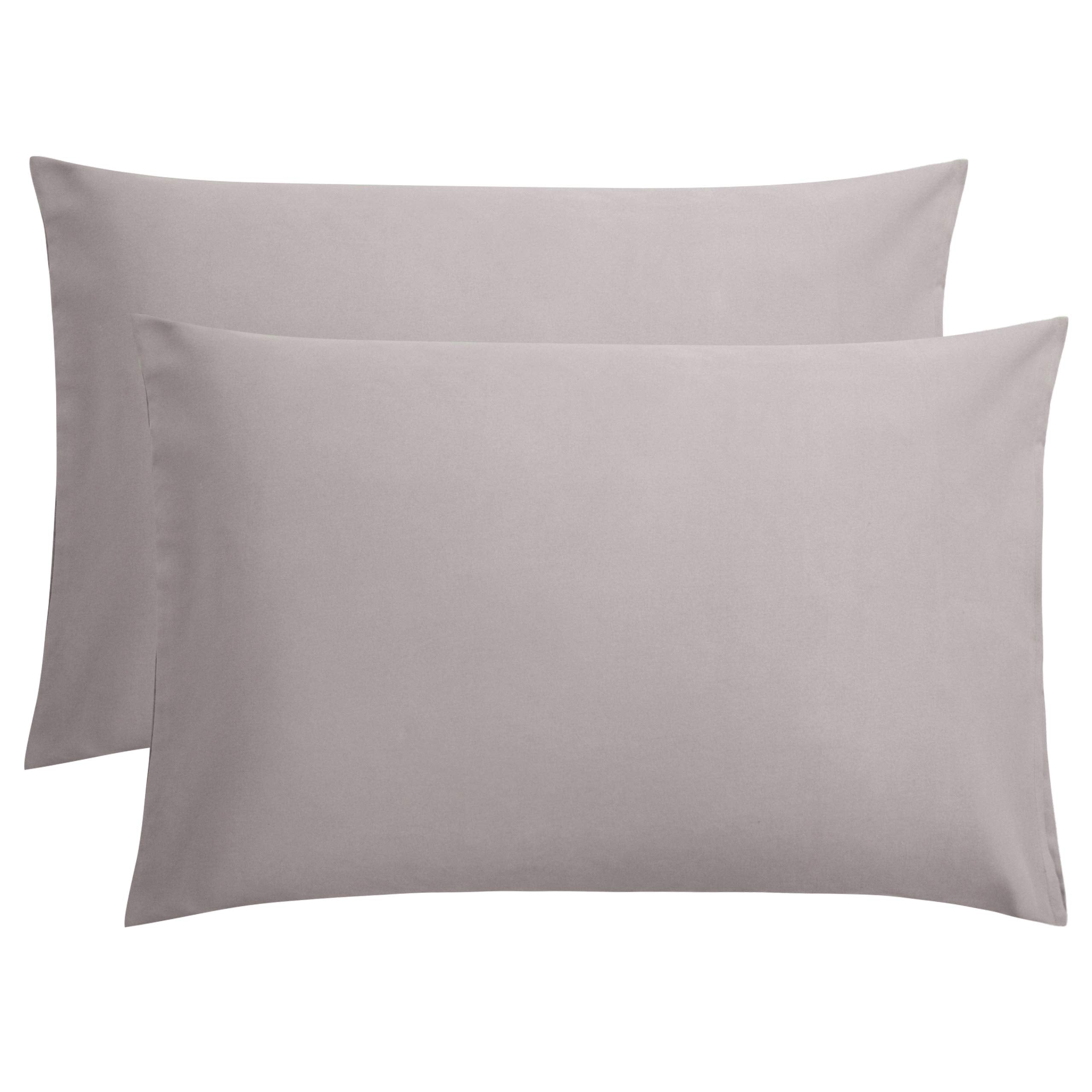 FLXXIE Pillow Cases Queen, Soft Microfiber Pillow Covers with Envelope Closure, Wrinkle Resistant Pillowcases, 2 Piece Set, 20x30, Black