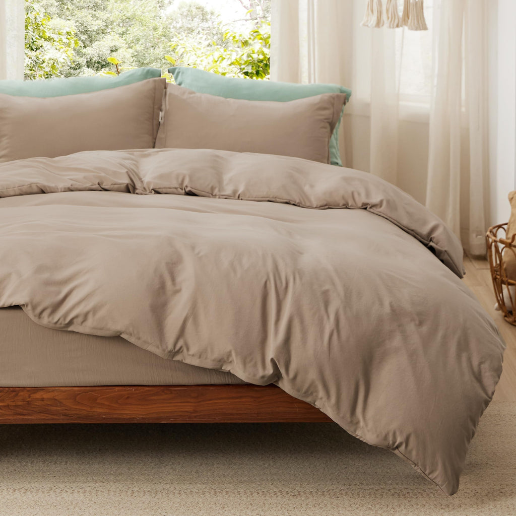 Bedsure White Duvet Cover King Size - 3 Pieces Prewashed Cotton-Like Polyester Extra Soft Bedding Set, Includes 1 Duvet Cover 104x90 Inches with Zipper Closure & 2 Pillow Shams, Comforter Not Included