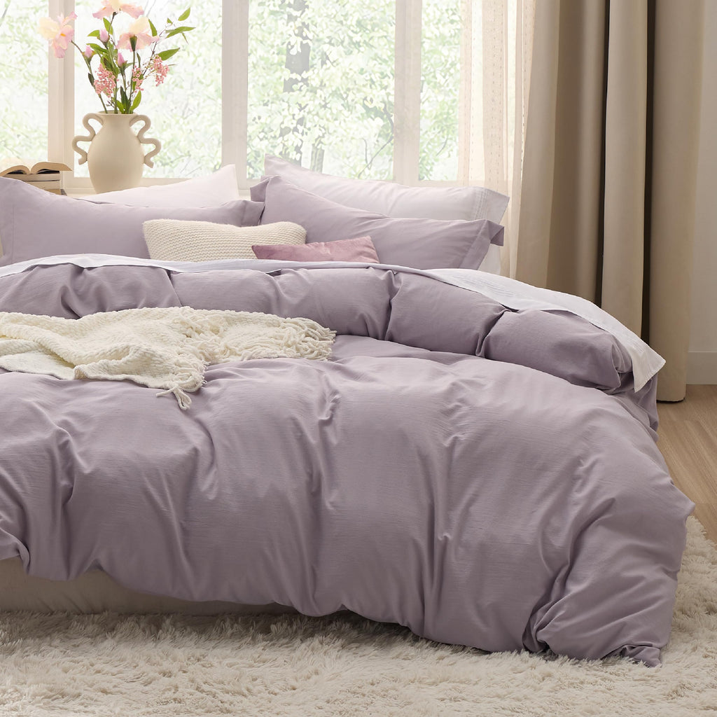 Bedsure White Duvet Cover King Size - 3 Pieces Prewashed Cotton-Like Polyester Extra Soft Bedding Set, Includes 1 Duvet Cover 104x90 Inches with Zipper Closure & 2 Pillow Shams, Comforter Not Included