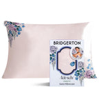 19x36 Garden Toile Zippered Cooling Satin Pillowcase Wrinkle-Soft for Hair & Skin, Softer Than Silk