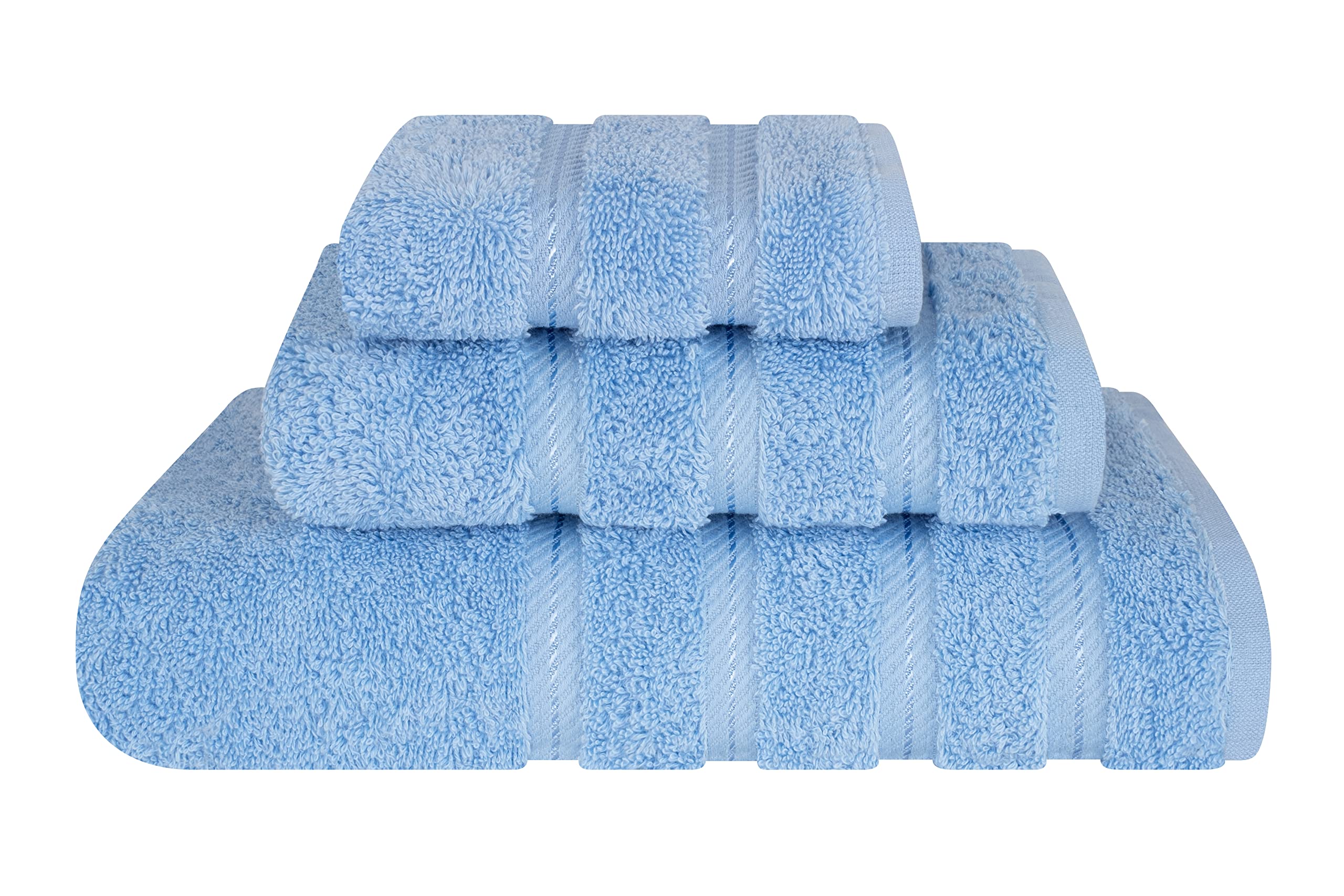 American Soft Linen Luxury Hand Towels for Bathroom, 100% Cotton Turkish 4 Piece Hand Towel Set, 600 GSM Hand Face Towels for Kitchen, White Hand Towels