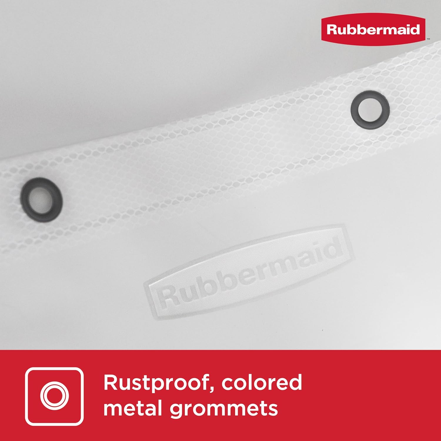 Rubbermaid Frosty Shower Curtain Liner, Waterproof Heavyweight PEVA Shower Liner for Bathroom, with Magnets and Rustproof Charcoal Gray Grommets, 70x72, Standard Size, Frosty