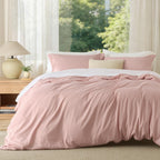 Bedsure White Duvet Cover Queen Size - Soft Double Brushed Bedding Set for Kids & Adults, Zipper Closure, 3 Pieces, Includes 1 Duvet Cover (90"x90") & 2 Pillow Shams, NO Comforter