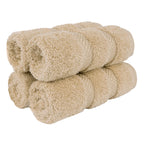 American Soft Linen Luxury Hand Towels for Bathroom, 100% Cotton Turkish 4 Piece Hand Towel Set, 600 GSM Hand Face Towels for Kitchen, White Hand Towels