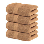 Infinitee Xclusives White Hand Towels for Bathroom - Set of 6 (16x28 inches) 600 GSM, 100% Cotton Ultra Soft, Quick Drying, Hotel Quality Hand Towel Set (Brilliant White, Hand Towels)