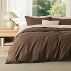 Bedsure White Duvet Cover Queen Size - Soft Double Brushed Bedding Set for Kids & Adults, Zipper Closure, 3 Pieces, Includes 1 Duvet Cover (90"x90") & 2 Pillow Shams, NO Comforter
