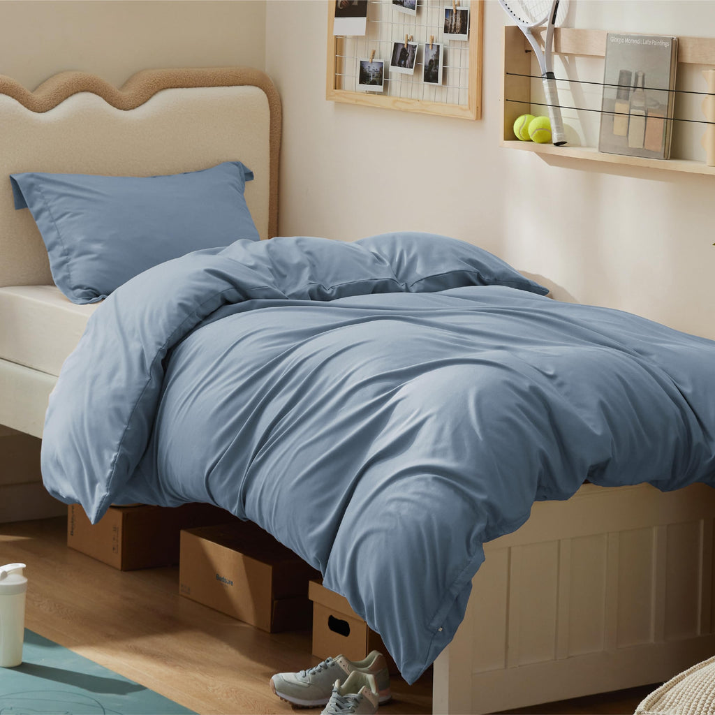 Bedsure White Duvet Cover Queen Size - Soft Double Brushed Bedding Set for Kids & Adults, Zipper Closure, 3 Pieces, Includes 1 Duvet Cover (90"x90") & 2 Pillow Shams, NO Comforter