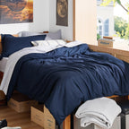 Bedsure White Duvet Cover Queen Size - Soft Double Brushed Bedding Set for Kids & Adults, Zipper Closure, 3 Pieces, Includes 1 Duvet Cover (90"x90") & 2 Pillow Shams, NO Comforter