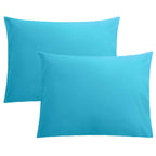 FLXXIE Pillow Cases Queen, Soft Microfiber Pillow Covers with Envelope Closure, Wrinkle Resistant Pillowcases, 2 Piece Set, 20x30, Black