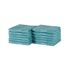 Amazon Basics 6-Piece Highly Absorbent Fade-Resistant Towel Set, 100% Cotton Towels for Bathroom, Soft, 2 Bath Towels, 2 Hand Towels, 2 Washcloths, Black
