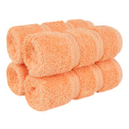 American Soft Linen Luxury Hand Towels for Bathroom, 100% Cotton Turkish 4 Piece Hand Towel Set, 600 GSM Hand Face Towels for Kitchen, White Hand Towels