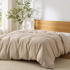 Bedsure White Duvet Cover Queen Size - Soft Double Brushed Bedding Set for Kids & Adults, Zipper Closure, 3 Pieces, Includes 1 Duvet Cover (90"x90") & 2 Pillow Shams, NO Comforter