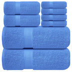 Infinitee Xclusives White Hand Towels for Bathroom - Set of 6 (16x28 inches) 600 GSM, 100% Cotton Ultra Soft, Quick Drying, Hotel Quality Hand Towel Set (Brilliant White, Hand Towels)