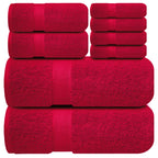 Infinitee Xclusives White Hand Towels for Bathroom - Set of 6 (16x28 inches) 600 GSM, 100% Cotton Ultra Soft, Quick Drying, Hotel Quality Hand Towel Set (Brilliant White, Hand Towels)