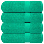 Infinitee Xclusives White Hand Towels for Bathroom - Set of 6 (16x28 inches) 600 GSM, 100% Cotton Ultra Soft, Quick Drying, Hotel Quality Hand Towel Set (Brilliant White, Hand Towels)