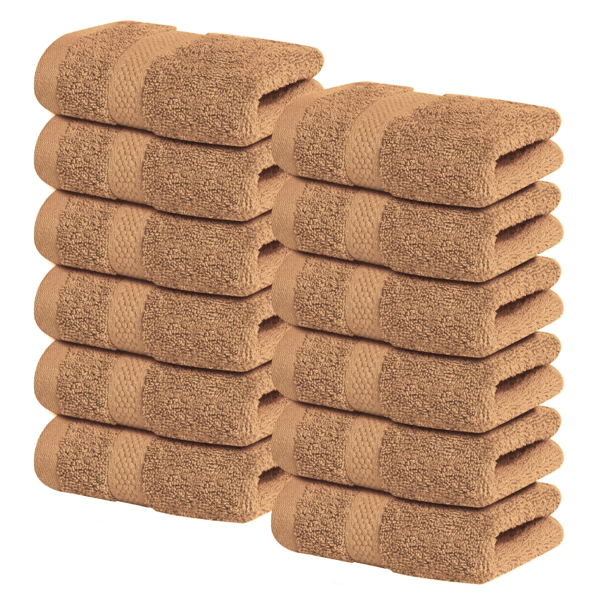 Infinitee Xclusives White Hand Towels for Bathroom - Set of 6 (16x28 inches) 600 GSM, 100% Cotton Ultra Soft, Quick Drying, Hotel Quality Hand Towel Set (Brilliant White, Hand Towels)