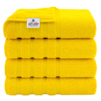 American Soft Linen Luxury Hand Towels for Bathroom, 100% Cotton Turkish 4 Piece Hand Towel Set, 600 GSM Hand Face Towels for Kitchen, White Hand Towels