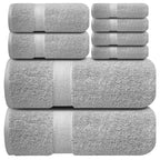 Infinitee Xclusives White Hand Towels for Bathroom - Set of 6 (16x28 inches) 600 GSM, 100% Cotton Ultra Soft, Quick Drying, Hotel Quality Hand Towel Set (Brilliant White, Hand Towels)