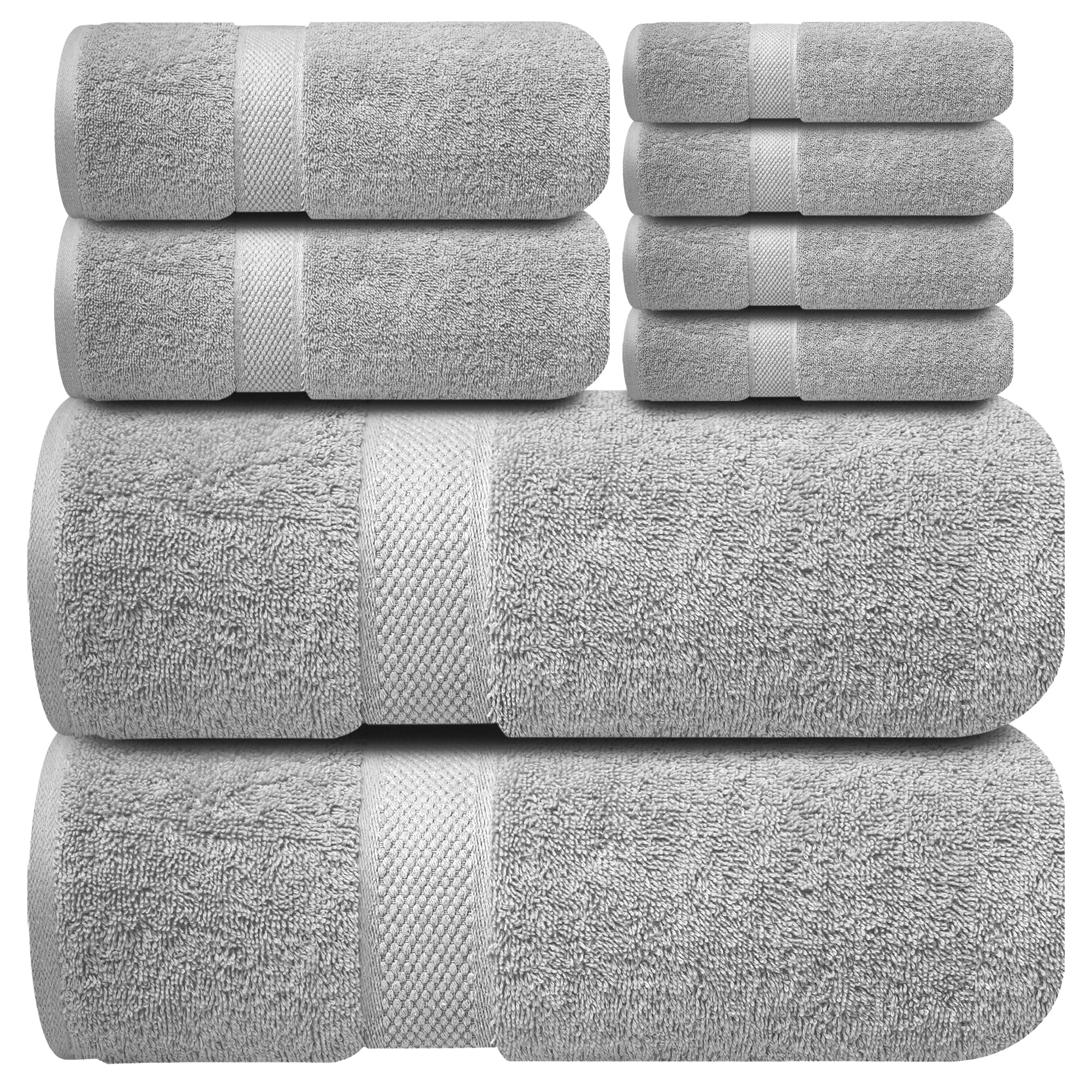 Infinitee Xclusives White Hand Towels for Bathroom - Set of 6 (16x28 inches) 600 GSM, 100% Cotton Ultra Soft, Quick Drying, Hotel Quality Hand Towel Set (Brilliant White, Hand Towels)