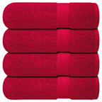 Infinitee Xclusives White Hand Towels for Bathroom - Set of 6 (16x28 inches) 600 GSM, 100% Cotton Ultra Soft, Quick Drying, Hotel Quality Hand Towel Set (Brilliant White, Hand Towels)