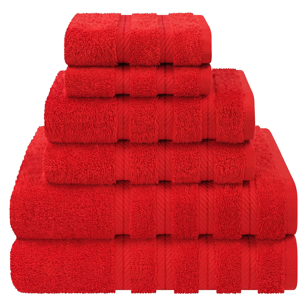 American Soft Linen Luxury Hand Towels for Bathroom, 100% Cotton Turkish 4 Piece Hand Towel Set, 600 GSM Hand Face Towels for Kitchen, White Hand Towels