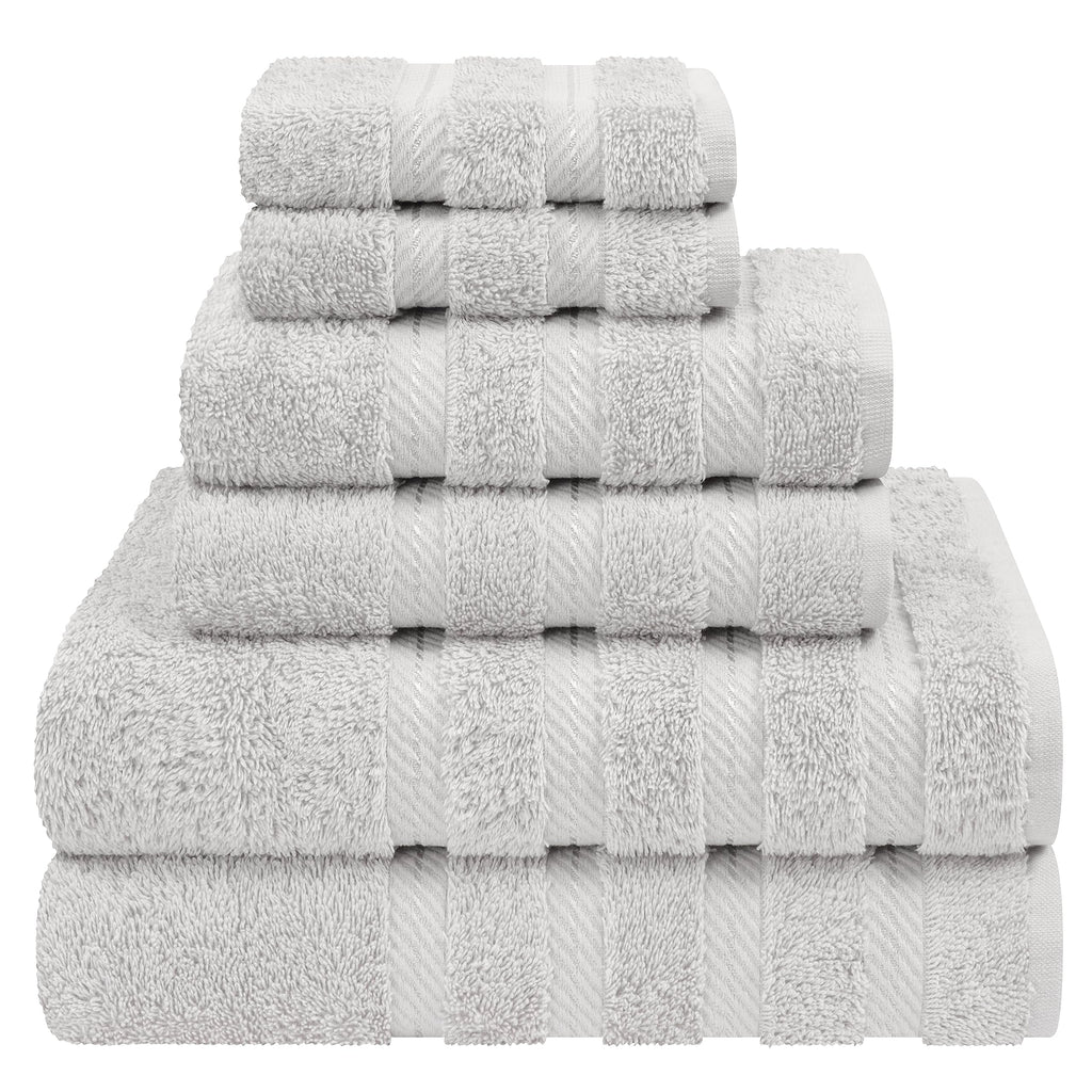 American Soft Linen Luxury Hand Towels for Bathroom, 100% Cotton Turkish 4 Piece Hand Towel Set, 600 GSM Hand Face Towels for Kitchen, White Hand Towels