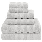 American Soft Linen Luxury Hand Towels for Bathroom, 100% Cotton Turkish 4 Piece Hand Towel Set, 600 GSM Hand Face Towels for Kitchen, White Hand Towels