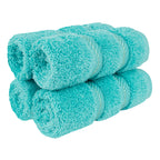 American Soft Linen Luxury Hand Towels for Bathroom, 100% Cotton Turkish 4 Piece Hand Towel Set, 600 GSM Hand Face Towels for Kitchen, White Hand Towels