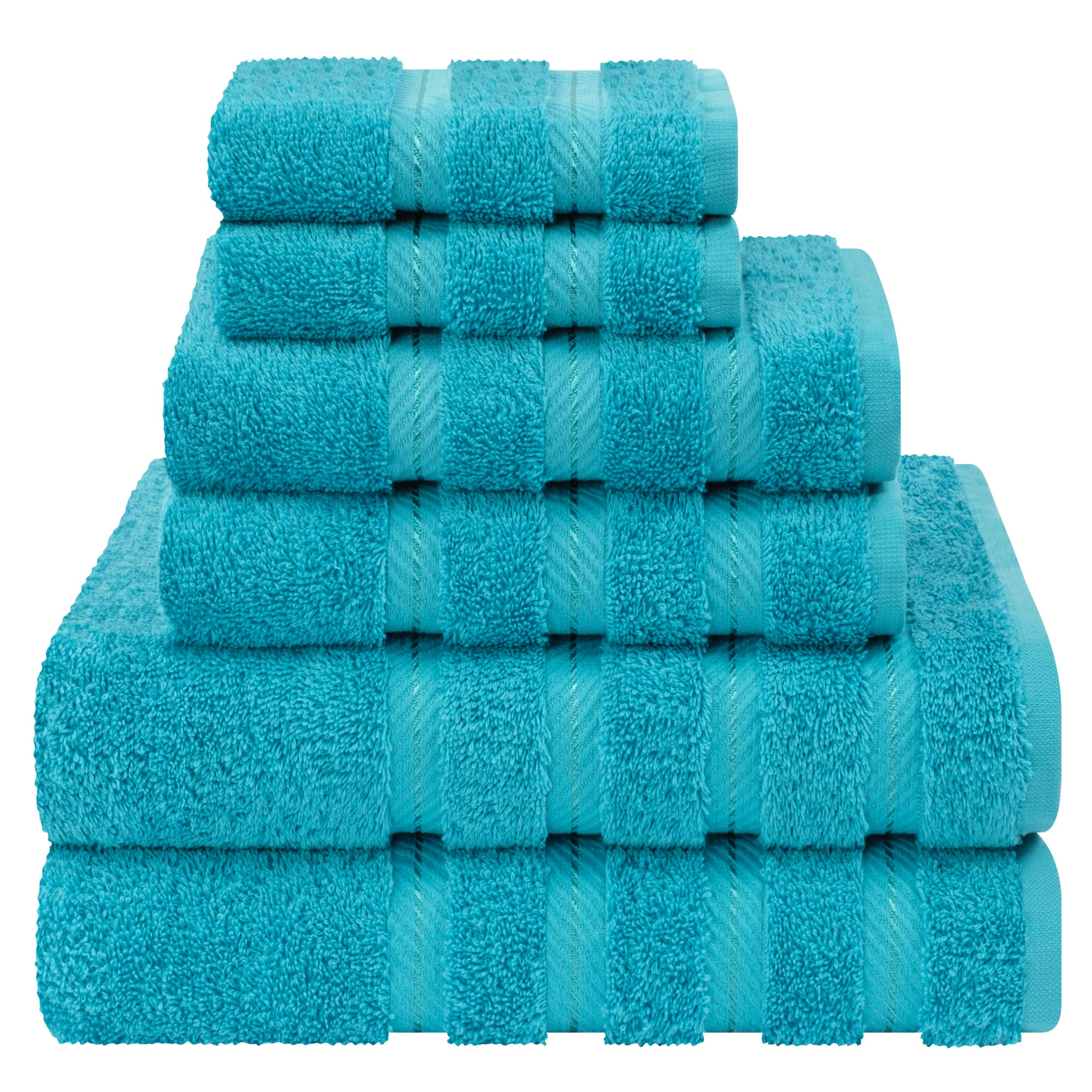 American Soft Linen Luxury Hand Towels for Bathroom, 100% Cotton Turkish 4 Piece Hand Towel Set, 600 GSM Hand Face Towels for Kitchen, White Hand Towels