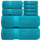 Infinitee Xclusives White Hand Towels for Bathroom - Set of 6 (16x28 inches) 600 GSM, 100% Cotton Ultra Soft, Quick Drying, Hotel Quality Hand Towel Set (Brilliant White, Hand Towels)