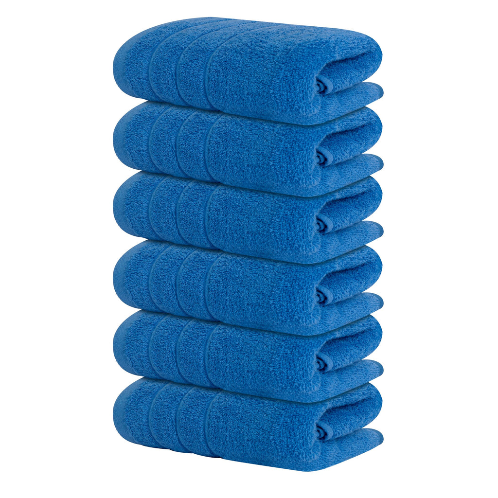 Tens Towels Pack of 6 Hand Towels, 100% Cotton, Lighter Weight, Quick to Dry, 16 x 28 Inches, Super Soft & Absorbent, Perfect for Bathroom & Kitchen, Dark Grey
